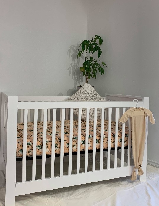 Lit De Bebe Avec Hauteur Ajustable Blanc Adams