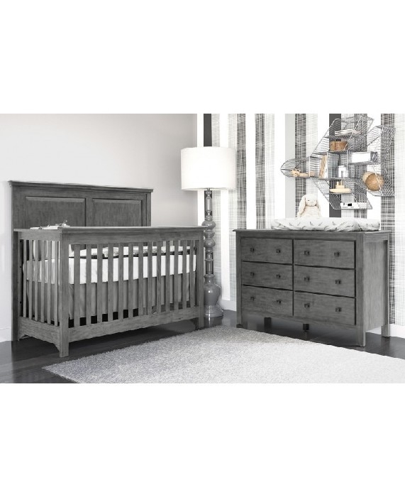 Ensemble Lit De Bebe Et Bureau Double Caleb Granite Adams