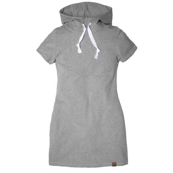 Robe pour femme, grossesse et allaitement - Gris chiné | Nine Clothing