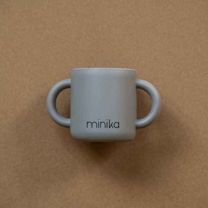 Tasse d'apprentissage avec poignées - Stone | Minika