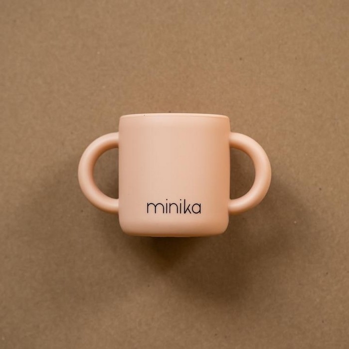 Tasse d'apprentissage avec poignées - Blush | Minika