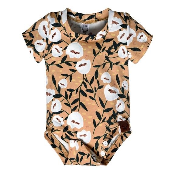 Cache-couche évolutif - Fleurs blanches | Nine Clothing 0-6M