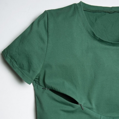 Robe 3 en 1 pour femme, grossesse et allaitement - Vert cactus | Nine Clothing