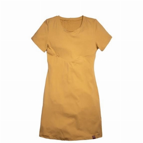 Robe 3 en 1 pour femme, grossesse et allaitement - Or | Nine Clothing