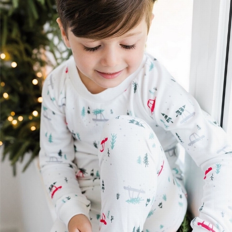 pyjama en bambou - Arbres de Noël | Perlimpinpin 18M