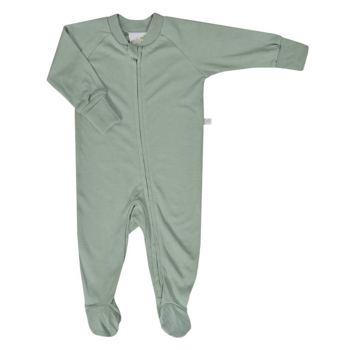 Pyjama en bambou - Vert mousse | Perlimpinpin