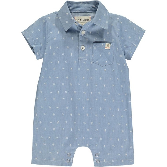 Romper Sandy - Sea print | Me & Henry