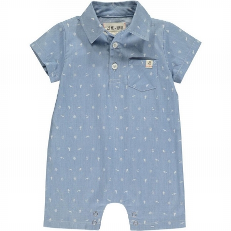 Romper Sandy - Sea print | Me & Henry