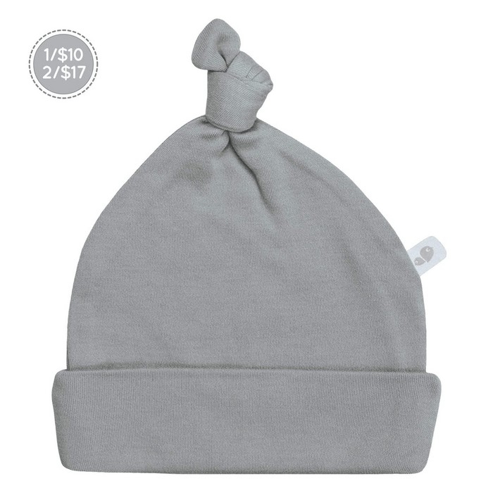 Bonnet à noeud en bambou 1-3M - Galets | Perlimpinpin