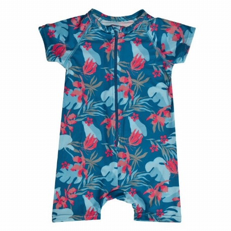 Maillot de bain barboteuse - Tropical | Perlimpinpin