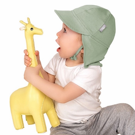 Casquette en coton UV - Vert Juniper | Jan & Jul