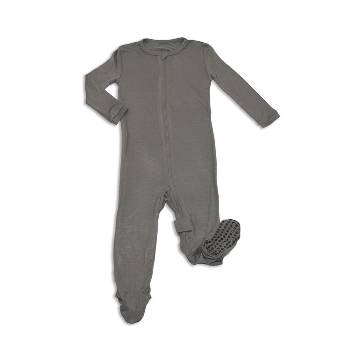 Pyjama en bambou - Gris foncé | Silkberry Baby