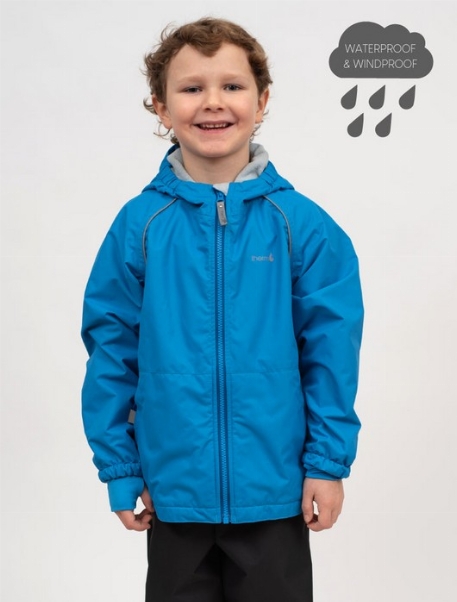 Manteau imperméable doublé - Bleu | Therm