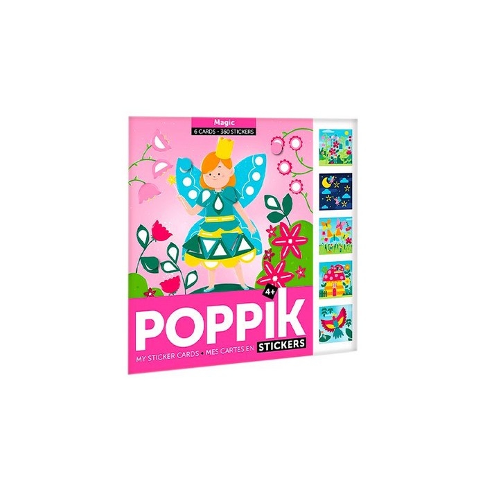 Mes cartes en stickers - Magie | Poppik