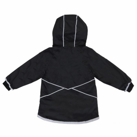 Manteau imperméable doublé -  Noir | Calikids