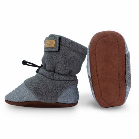 Chaussons mi-saison - Gris | Jan & Jul