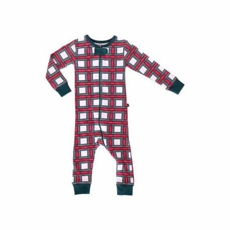 Pyjama pour bébé - White Tartan | Lola & Taylor