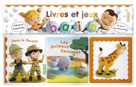 Livres et jeux de bain - Les animaux sauvages | Fleurus