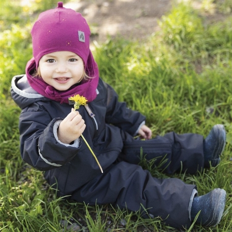 Bonnet de coton avec oreilles - Cerises sûres | Perlimpinpin