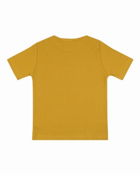 Chandail côtelé Beet Pals - Mustard | Turtledove London