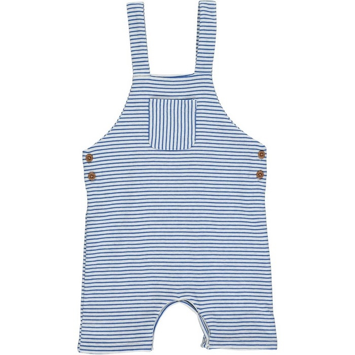 Salopette Dandy - Royal blue/Grey stripe | Me & Henry