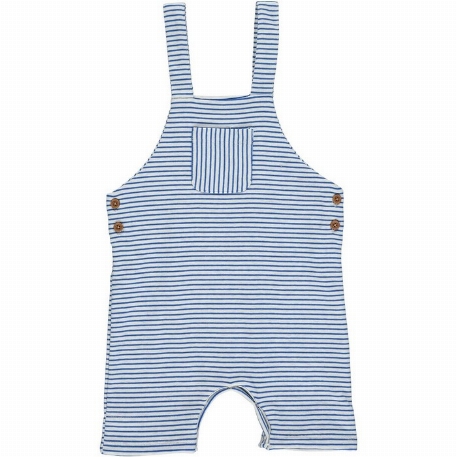 Salopette Dandy - Royal blue/Grey stripe | Me & Henry