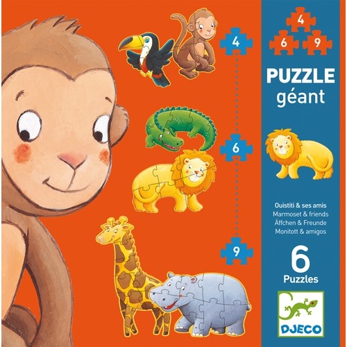 Puzzle géant - Ouistiti et ses amis | Djeco