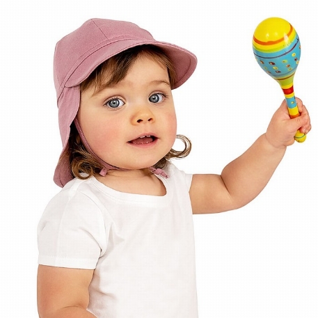 Casquette en coton UV - Dusty rose | Jan & Jul