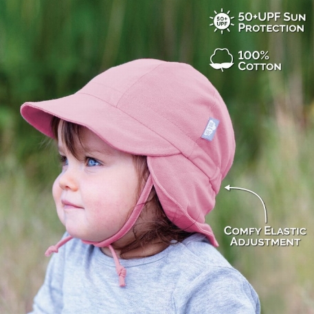 Casquette en coton UV - Dusty rose | Jan & Jul