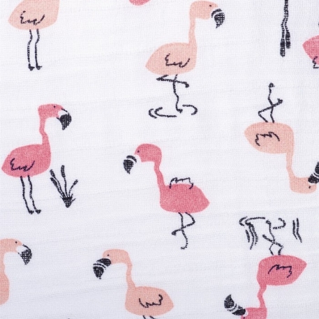 Sac de nuit en mousseline de coton - Flamants roses (0.7 Tog) | Perlimpinpin