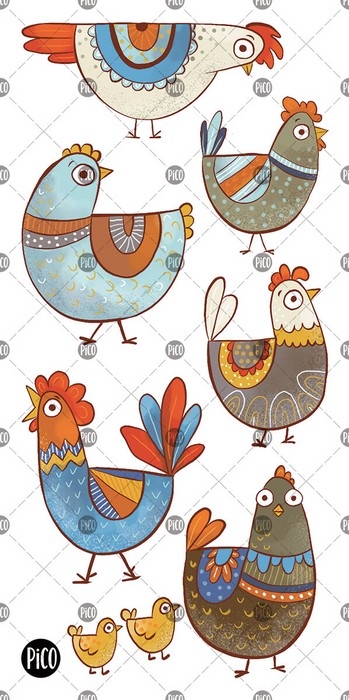 Tatouages temporaires - Pauline la poule | PiCO