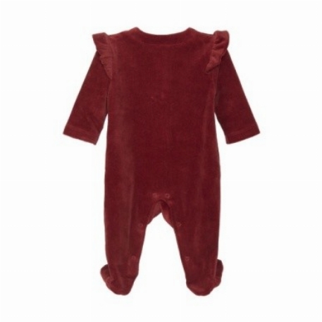 Romper en velour - Rouge | Fixoni