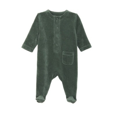 Romper en velour - Vert | Fixoni