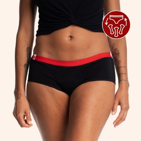 Culotte menstruelle classique - Shorty - XS | Mme L'Ovary