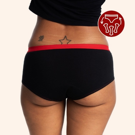 Culotte menstruelle classique - Shorty - XS | Mme L'Ovary