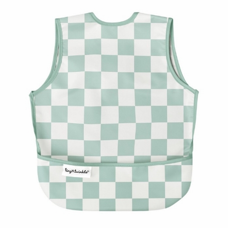 Tablier anti-dégats - Sage Checkers | Tiny Twinkle