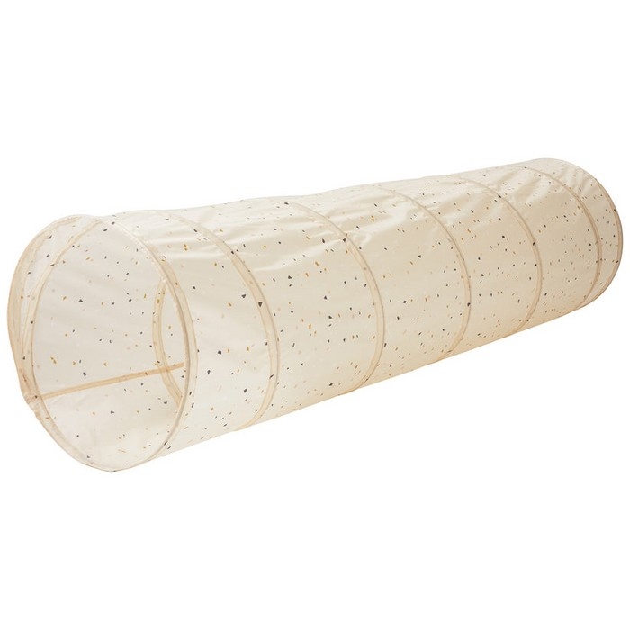 Tunnel de jeu en tissu recyclé - Terrazzo Beige | 3 Sprouts