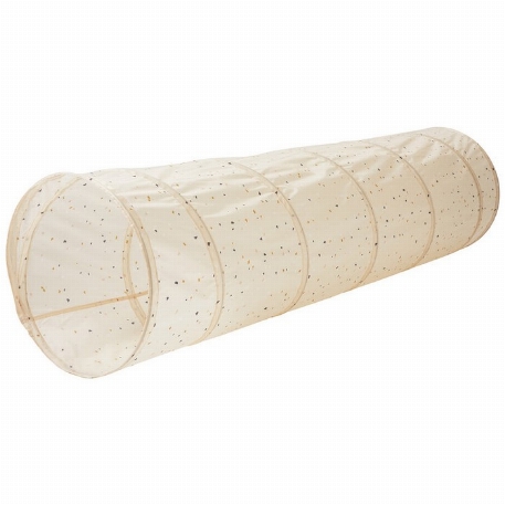 Tunnel de jeu en tissu recyclé - Terrazzo Beige | 3 Sprouts