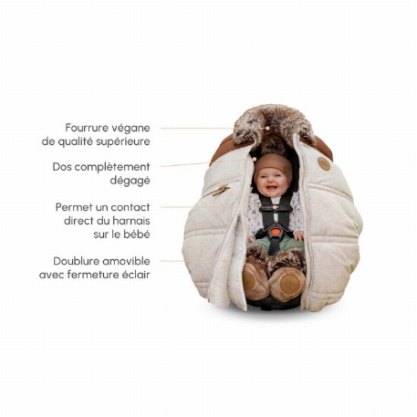 Housse 3 saisons - Collection laine - Latte | Petit Coulou