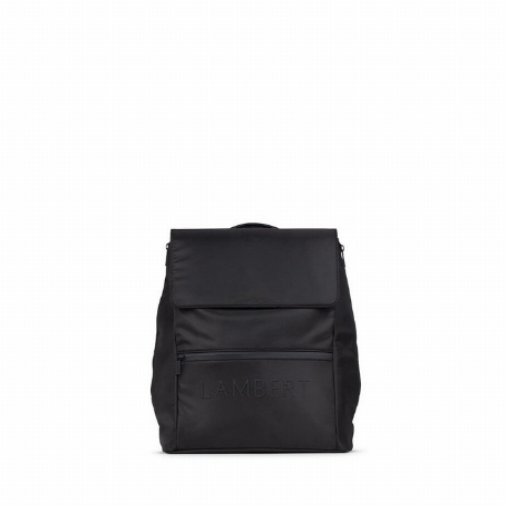 Le MORGAN - Sac à dos extensible en nylon recyclé- Noir | Lambert