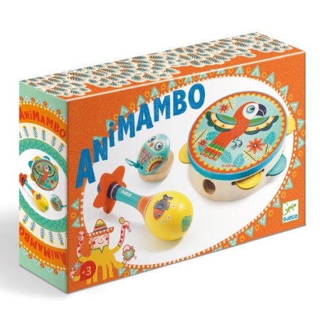 Animambo - Set tambourin, maracas, castagnettes | Djeco