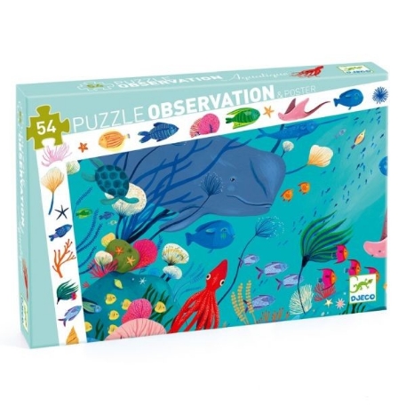 Puzzle observation - Aquatique - 54 pcs | Djeco