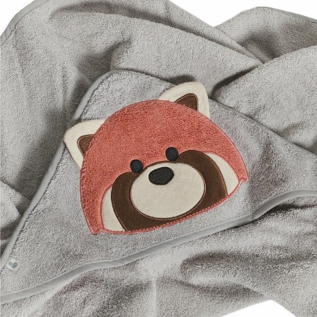 Serviette à capuchon - Panda rouge | Perlimpinpin