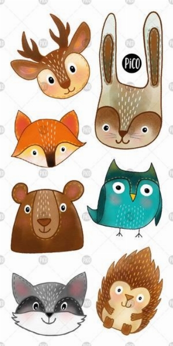 Tatouages temporaires - Les animaux de la forêt | PiCO